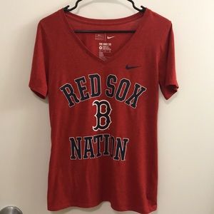 Boston Red Sox Nation V-Neck T-shirt